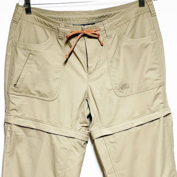 New The North Face Horizon 2 Convertible Hiking Pant Dune Beige Womens Sz 10 - Picture 4 of 7